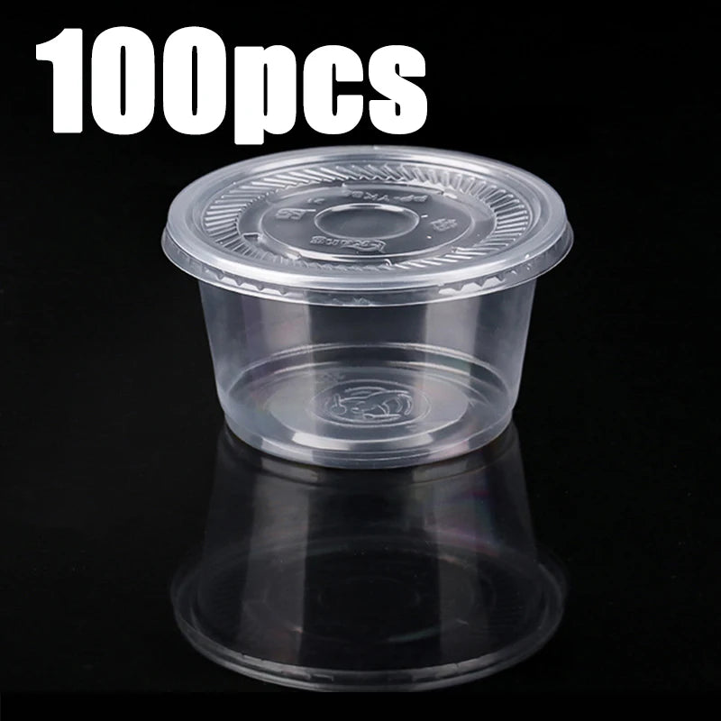 50/100PCS 250ML Disposable Plastic Pudding Cups Wiht Lids Ice Cream Double Skin Milk Disposable Cups Party Packing Dessert Cups