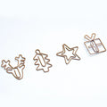 20pcs Retro Metal Clips Mini Christmas Tree Paper Clip Bookmark Book Binding Notebook Decor Stationery School Binding Supplies