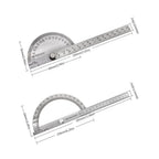 Stainless Steel Protractor & Angle Ruler Set, Multi-Angle Measuring Tool for Woodworking, Precision Angle Finder Goniometer