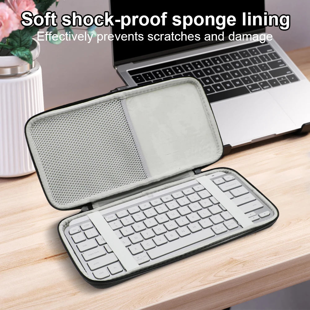 Protective Storage Bag Illuminated Keyboard Storage Case Carry Case for Logitech MX Keys Mini Wireless Keyboard for MX Keys