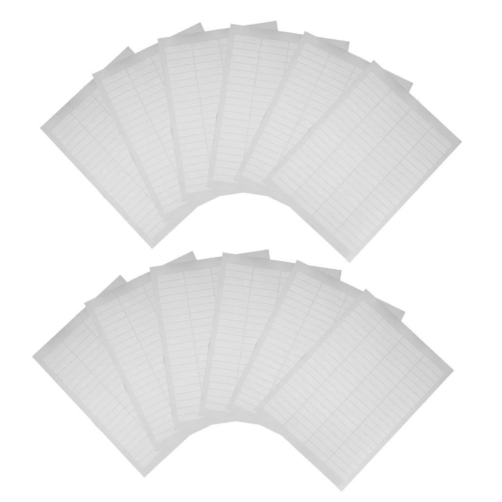 20Sheets Waterproof Rectangular Coding Labels Blank Self-Adhesive White Label Sticker Paper for File Folder Shipping Address