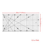 15*15 cm, 30*15 cm Patchwork Ruler - Set of Quilting Tools - High-Quality Acrylic Material - Transparent Ruler - School Supplies