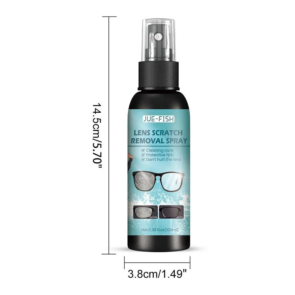 Glass Cleaner Lens Cleaner Sunglasses Eyeglass Lens Scratch Removal Spray High Concentration Cleaning Tools Glasses Repair Spray
