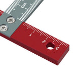 Aluminum Alloy Fusion T Square High Precision for Drafting Metal Woodworking Layout with Scale and 90 Degree Reference