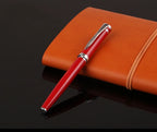 Luxury Metal Silver Black Signature Ballpoint Pens for Business Writing Office Supplies Stationery Customized Logo Name Gift