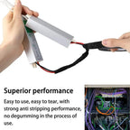 1roll 15/25M Width 9/15/19/25/32MM Wrapping Tape Cable Fixed Automotive Heat-resistant Wire Harness Tape Adhesive Cloth Fabric