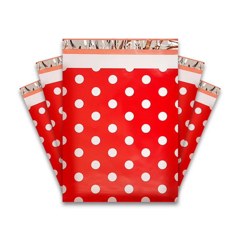 INPLUSTOP 50Pcs/lots PE Colors Printing Express Bags Cute Pattern Clothing Shipping Bags Waterproof Poly Mailer Postal Mail Bags