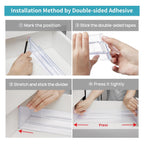 4Pcs Transparent Drawer Dividers Adjustable Expandable Drawer Dividers for Clothes Utensils Cosmetics Office Storage