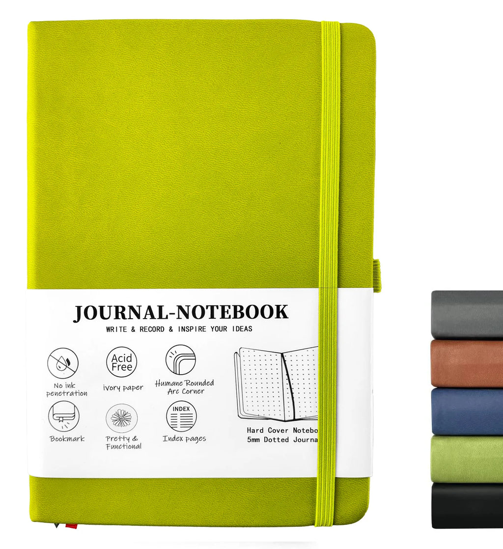 Cuaderno A5 Dotted Notebook Bullet Hardcover Diary 120gsm Journal Creative Trend Portable Solid Color 4 Color Dot Grid Notebooks