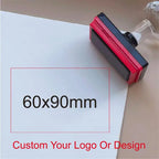 Personalized Logo and Text Self Inking Stamp Custom Your Own Design Company Logo Customized Photosensitive Seal Ink Stamp