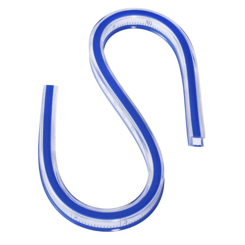 Flexible Curve Ruler Drafting Drawing Tool Plastic Sewing French Curve Drafting Rulers 30cm 40cm 50cm Sewing Accessories
