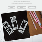 Dot Grid Flexible Record Template Multifunctional Checklists Boxes Lines Handmade Template Ruler Educational Stencils