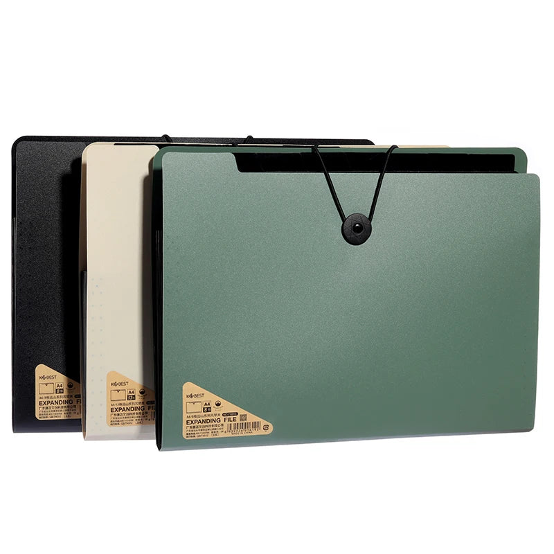 A4 File Folder Storage Bag 5/8/13 Layers Desktop Organizer for Test Papers School Stationery Office Supplies