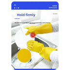 Natural Latex Gloves,Rubber,Household Kitchen Dishwashing And Laundry Car Wash,Thickened Acid And Alkali Resistant Latex Gloves