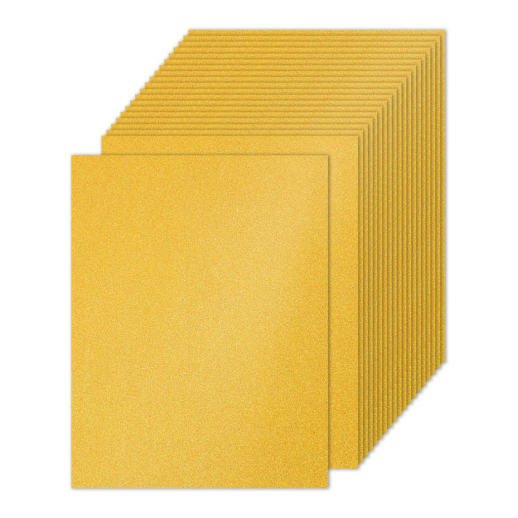 20 Sheets 250gsm Glitter Cardstock Paper Rectangle Premium Sparkly Paper Craft Cardstock Paper for Scrapbook Cards DIY Party Art