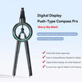 Press Student Compass Geometry Set Precision Digital Display Compass for Students Circle Drawing Gauge Tool Exam School Supplies