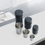 30ml/170ml Stainless Steel Cups Mini Set Outdoor Practical Travel Whiskey Glass Portable Drinkware Kitchen Dining Bar Home Party