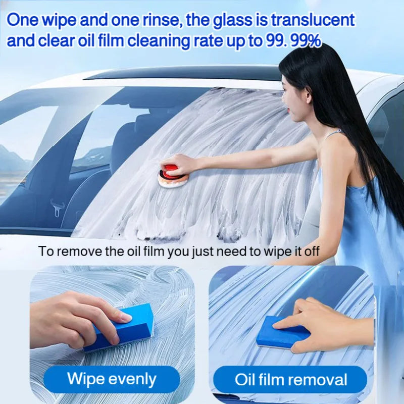 Auto Glass Polishing Liquid Light Scratch Cleaner High Gloss Film Remover Car Body Polish Spray for Windshield Shine Cleaner