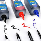 500ml Large Capacity Bottled Marker Ink Waterproof Quick Drying Oil-based Marker Refill Liquid School Supplies