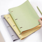 New A4 PU Leather Notebook Binder, Refillable 3/4 Round Ring Binder Cover for A4 Filler Paper, Notebook Personal Planner Binder
