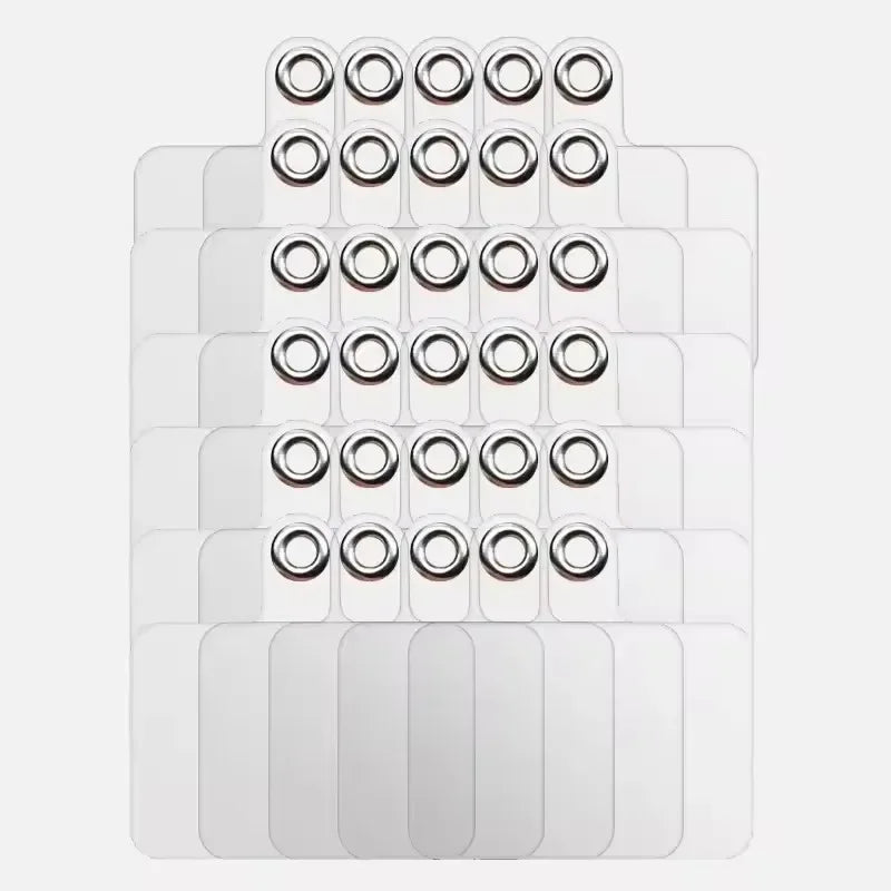 1-30pcs Strong Transparent Phone Lanyard Cads Universal Mobile Phone Flexible Tether Tabs Clear Hanging Strap Patches Cord Clip