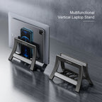 OATSBASF Vertical Laptop Stand Holder For MacBook Air Pro Xiaomi Tablet Gravity Notebook Stand ABS Laptop Support Desktop Holder