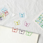 30/50pcs Metal Material Butterfly Shape Paper Clips Macaron Colors Kawaii Cute Bookmark Clip Stationery Office School Supplies