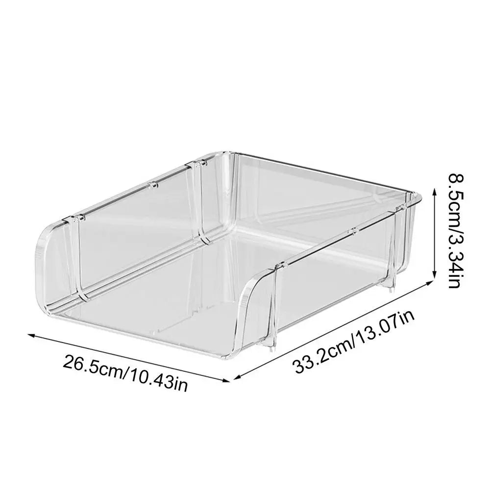 Office Desktop Organizer A4 Paper Drawer Storage Box Stackable File Cabinet Pen Holder Document Case Holder A4 Size Storage Box