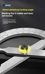 High Quality Stainless Steel Angle Finder Ruler High Precision 0-180 Degree Thickened Protractor for Woodworking Construction
