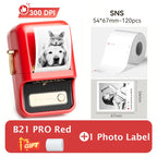 Niimbot B21 Pro 300DPI HD Printing Portable Thermal Printer Self-adhesive Label Printer Sticker Maker For Photos Receipts Note