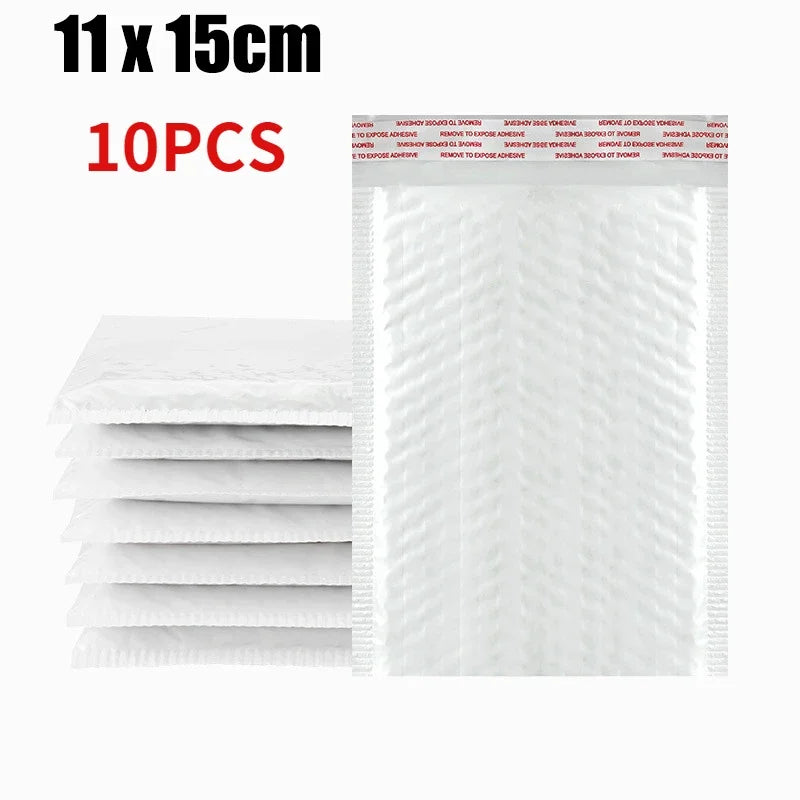 10-50Pcs Bubble Envelopes White Foam Shipping Bags Poly Bubble Mailers Pad Self Seal Packing Bags 11cm 15cm 23cm Wholesale