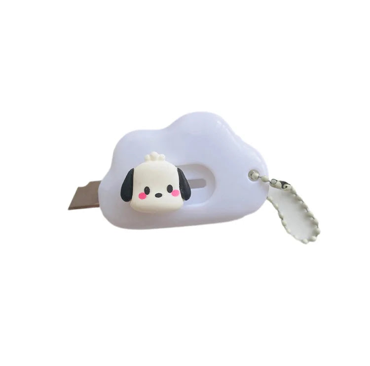 1pc Dopamine Cloud Mass Letter Opener Cartoon Cute Utility Knife Student Mini Box Cutter Hand-made Sharp