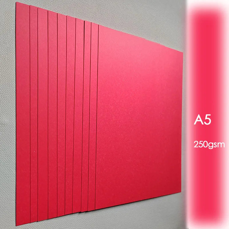 Rainbow 2 Sides Colored Cardstock DIY Blank Paper 250gsm for Postcards Crafts Origami Scrapbooking Party Decors Fun Cards Making
