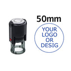 Custom Self-Inking Stamp 25/30/40/50mm Round Logo Design P Personalized Press-type Inking Stamp for Wedding Invitation Envelope