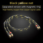 Hi-Fi Fine RCA Cable High Quality 4N OFC HIFI 2RCA-2RCA Male to Male Audio Cable Main Core Independent Shielding One Pair