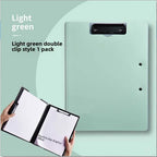 New A4 File Folder Clipboard Writing Pad Memo Clip Board Double Clips Organizer School Office Stationary
