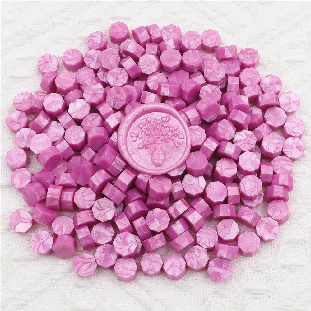 200pcs Octagon Sealing  Wax Beads for Wax Seal Stamp for Scrapbooking Cards Envelopes Wedding Invitations Gift Packaging