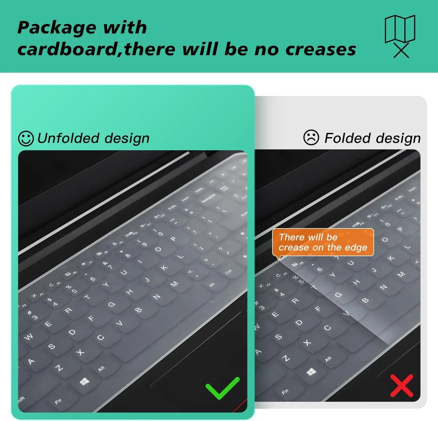 Universal Keyboard Cover Protector Skin for 13" 15.6" inch Laptop Ultra Thin MacBook HP Dell Lenono ASUS Waterproof Dustproof