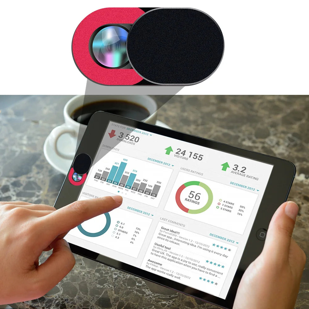 Laptop Camera Privacy Cover Webcam Cover Shutter Adhesive Slider for IPad Tablet Web Pc Camera Mobile Phone Lens Privacy Sticker