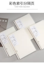 Translucent Frosted Notebook Inner Core Planner Binder Accessories Diary Stationery School Supplies A5 B5