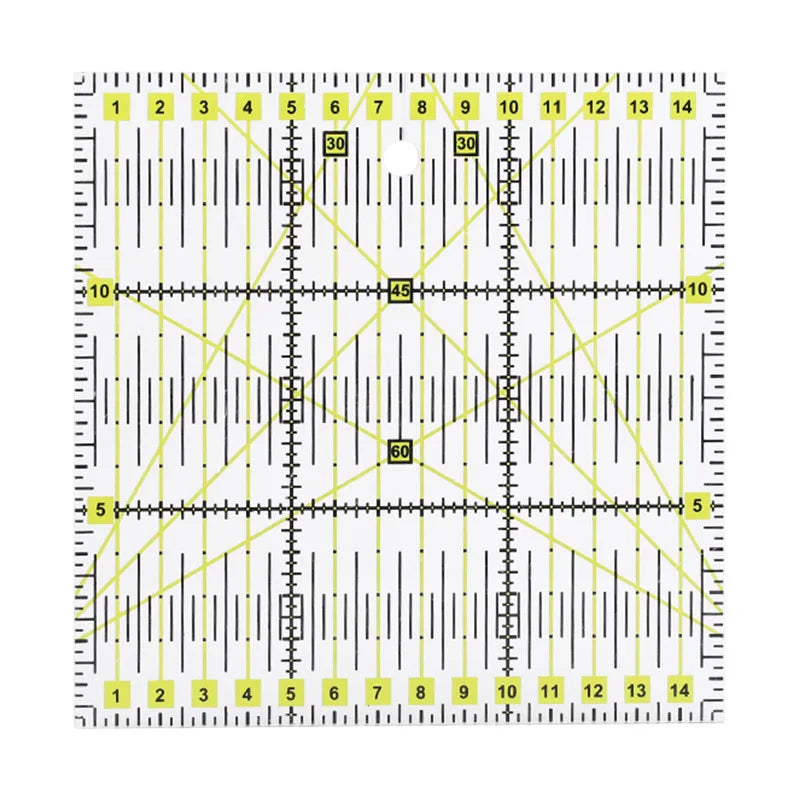 1/2pcs 15cm Quilting Patchwork Ruler Fabric Cloth Cutting Ruler Acrylic Sewing Rulers DIY Knitting Crafts Tailor Sewing Tools