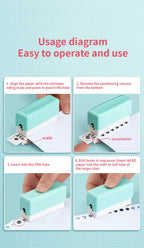 New 6 Holes Hole Puncher A4 A5 B5 Loose Leaf Paper Hole Punch Standard Hole Punch DIY Office Binding Tool Office School Supplies