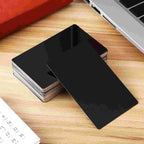 50/100pcs Blank Engraved DIY Visiting Cards Laser Engraving Mark Aluminium Alloy Metal Sheet Business Cards