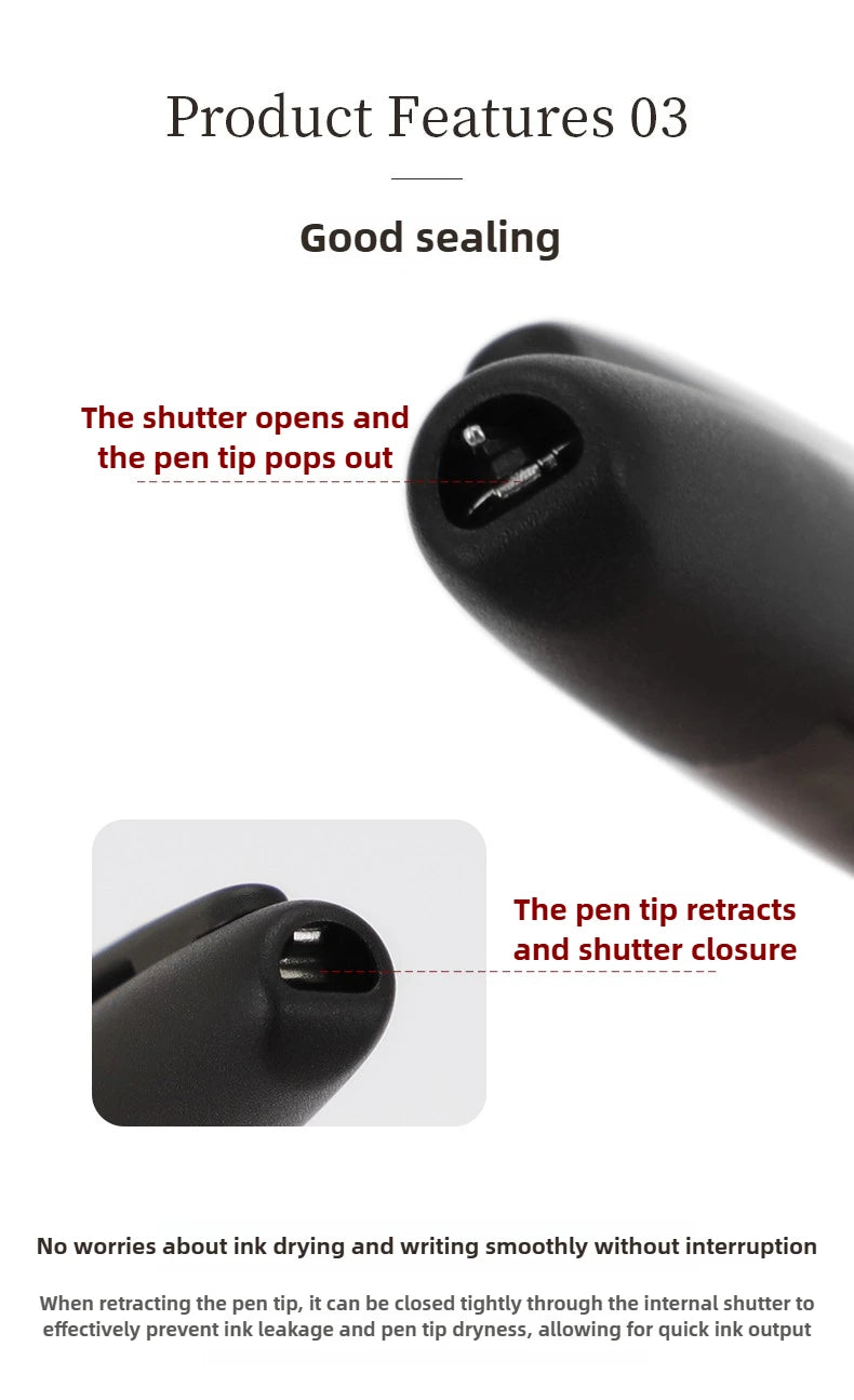 JINHAO 20 Press Fountain Pen Retractable EF/F Nib Plastic With Clip School Supplies PK 10 A1 Stationery Writing Ink Converter