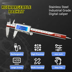 MaxGeek Rechargeable Digital Vernier Caliper with Back Light Function USB-C Charging Measuring Tools 150mm/200mm/300mm