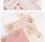 10pcs Gold Rose Flower Paper Clip Wholesale Metal Diy Flower Planner Stationery Supplies Bookmark Gift Shaped Paper Clips
