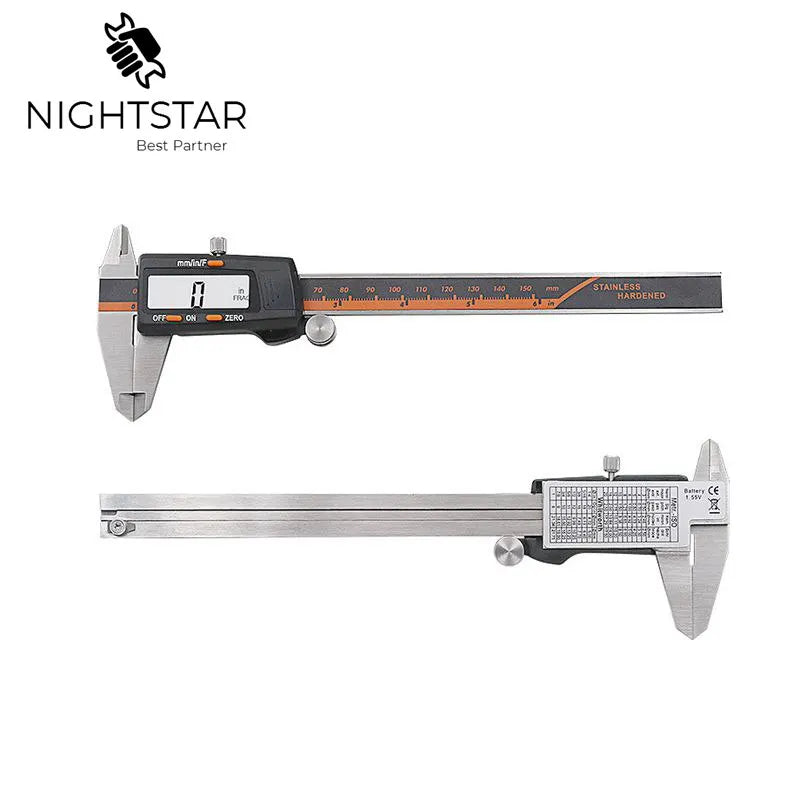 Nauwkeuriger Stainless Steel Digital Caliper 6 '150mm Messschieber Paquimetro Measuring Instrument Vernier Calipers