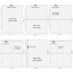 A5 3/7 Ring Binder Transparent Photo Album PP Inner Page Sleeves 1/2/4/6-Grid DIY Photocard Collect Book For 3 4 5 6 7 Inch Card