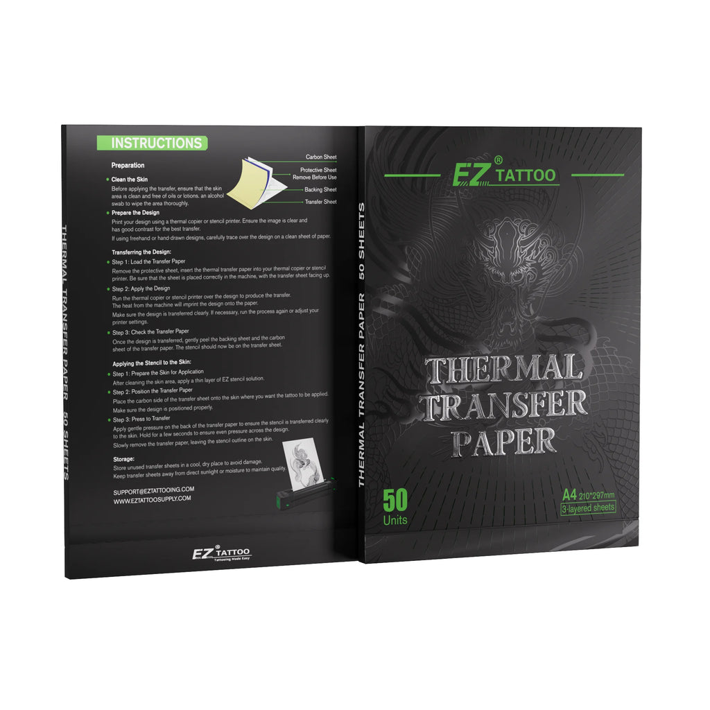 20/50pcs EZ Tattoo Transfer Paper A4 Size Tattoo Thermal Copier Stencil Papers for Tattoo Transfer Machine Paper Accessories