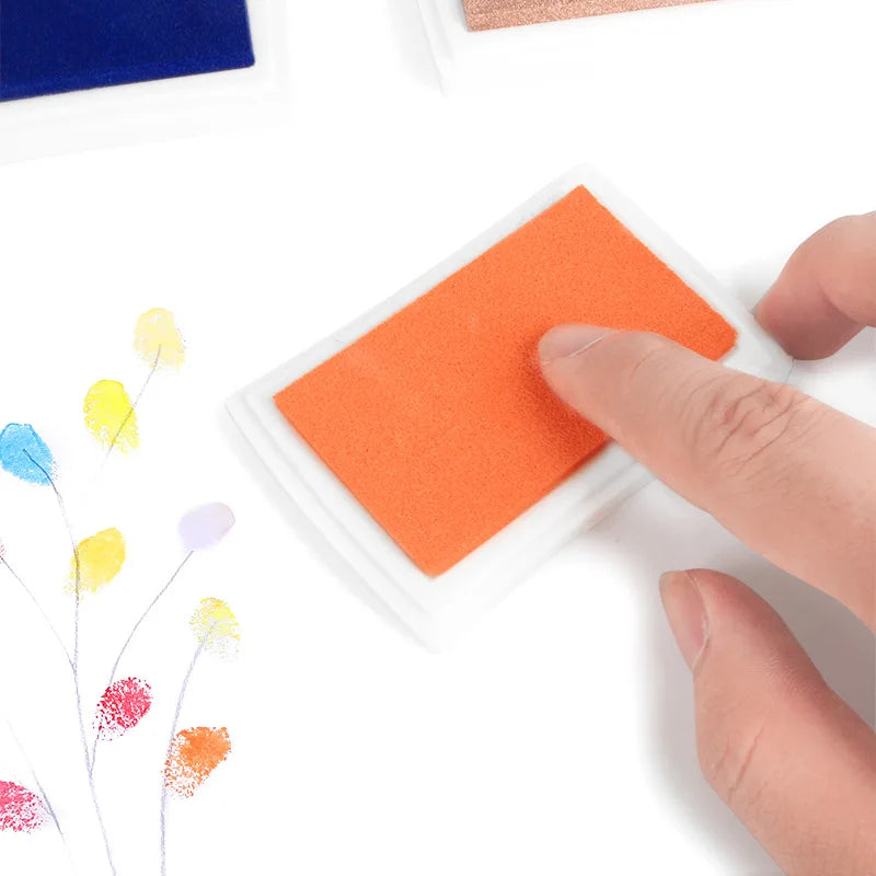 Ink Pad Ink Stamp Pad for DIY Craft Rubber Self Inking Roller Stamps Stationery Album for Scrapbooking Paper Decoration